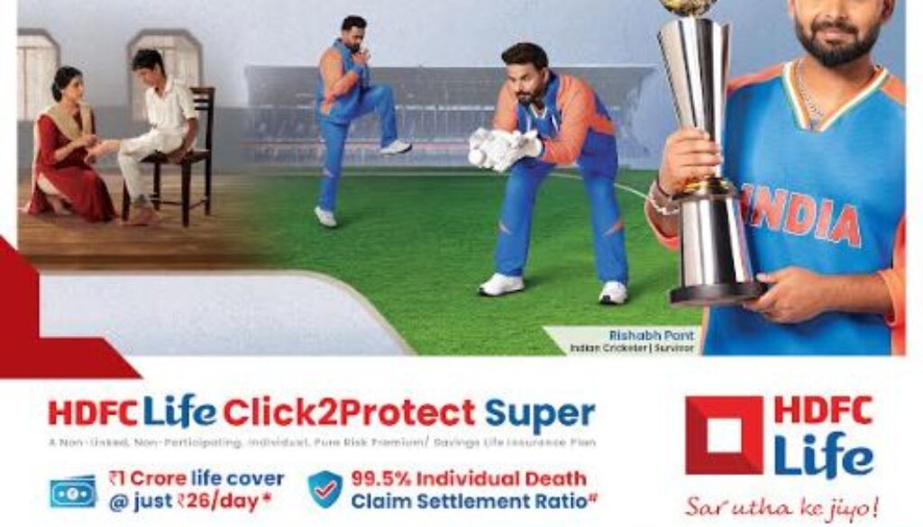 Rishabh Pant's Story Powers HDFC Life's Latest Protection Campaign on Preparing Today for a Secure Tomorrow