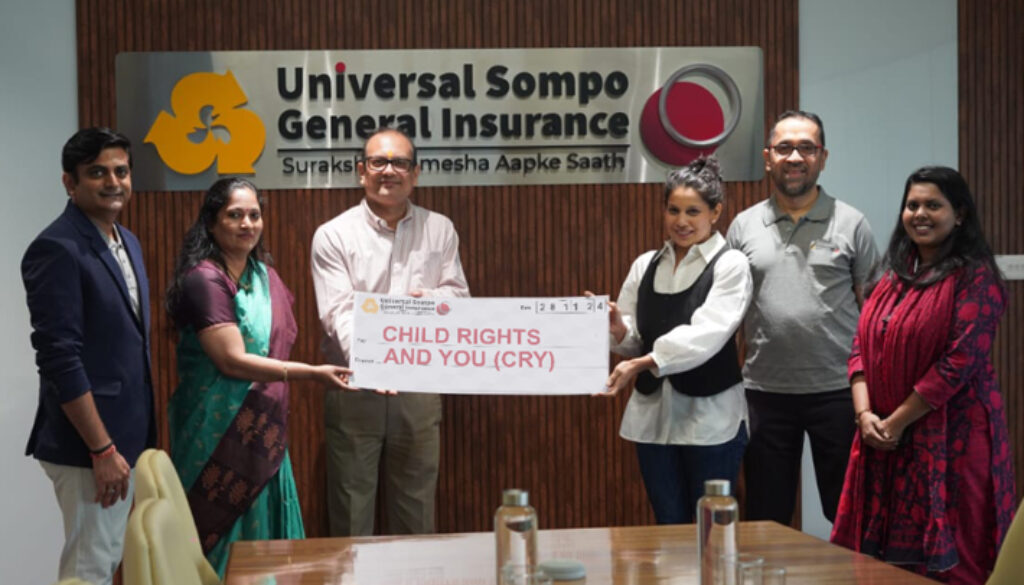 Universal Sompo General Insurance Collaborates with CRY to Empower Education for Marginalized Communities in Andhra Pradesh