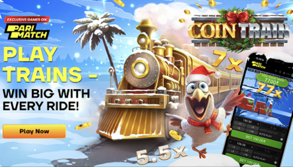 Parimatch's Exclusive Gaming Lineup: Fire Boom and Coin Train Holiday Edition