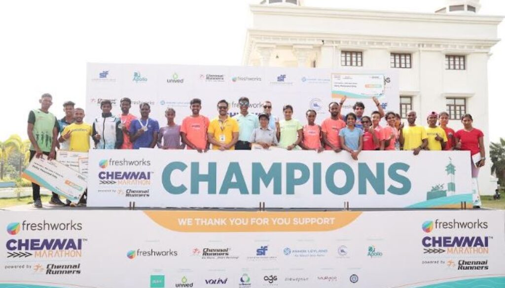 Gyan Babu and Senait Kefelegn win the Freshworks Chennai Men's and Women's Full Marathon 2025 powered by Chennai Runners