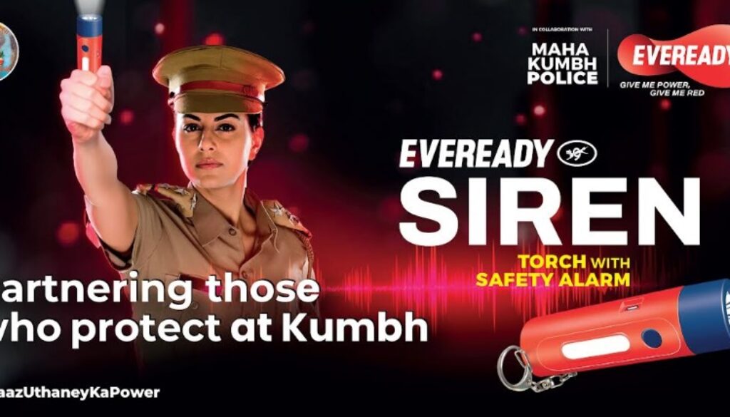 Maha Kumbh Police Equipped with Eveready Siren Torches for Effective Crowd Management for a Safer Maha Kumbh 2025