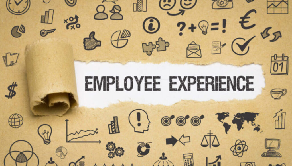 Employee Experience / Papier mit Symbole