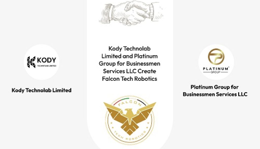 Kody Technolab Limited Forms a Joint Venture in Abu Dhabi with Platinum Group to Manufacture Robotic Solutions