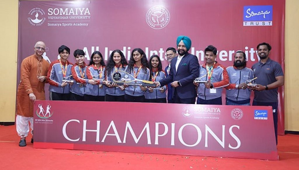 Somaiya Vidyavihar University Squash Teams Secure Double Victory at AIU All India Inter-University Championship