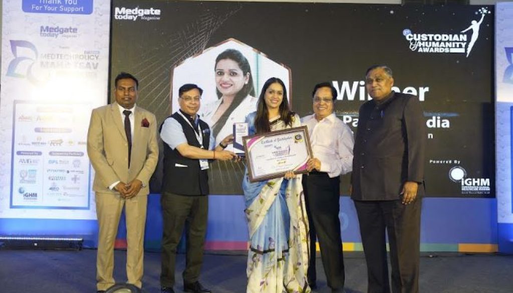Dr. Payal Kanodia Honoured with 'Custodian of Humanity Award 2025' for Outstanding Contributions to Social Impact and Healthcare