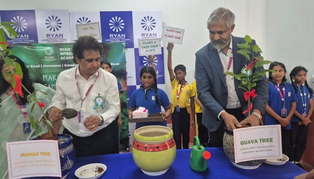 Ryan International Academy and Rotary Club Plant 1,200 Saplings Across Bengaluru in Major Green Initiative